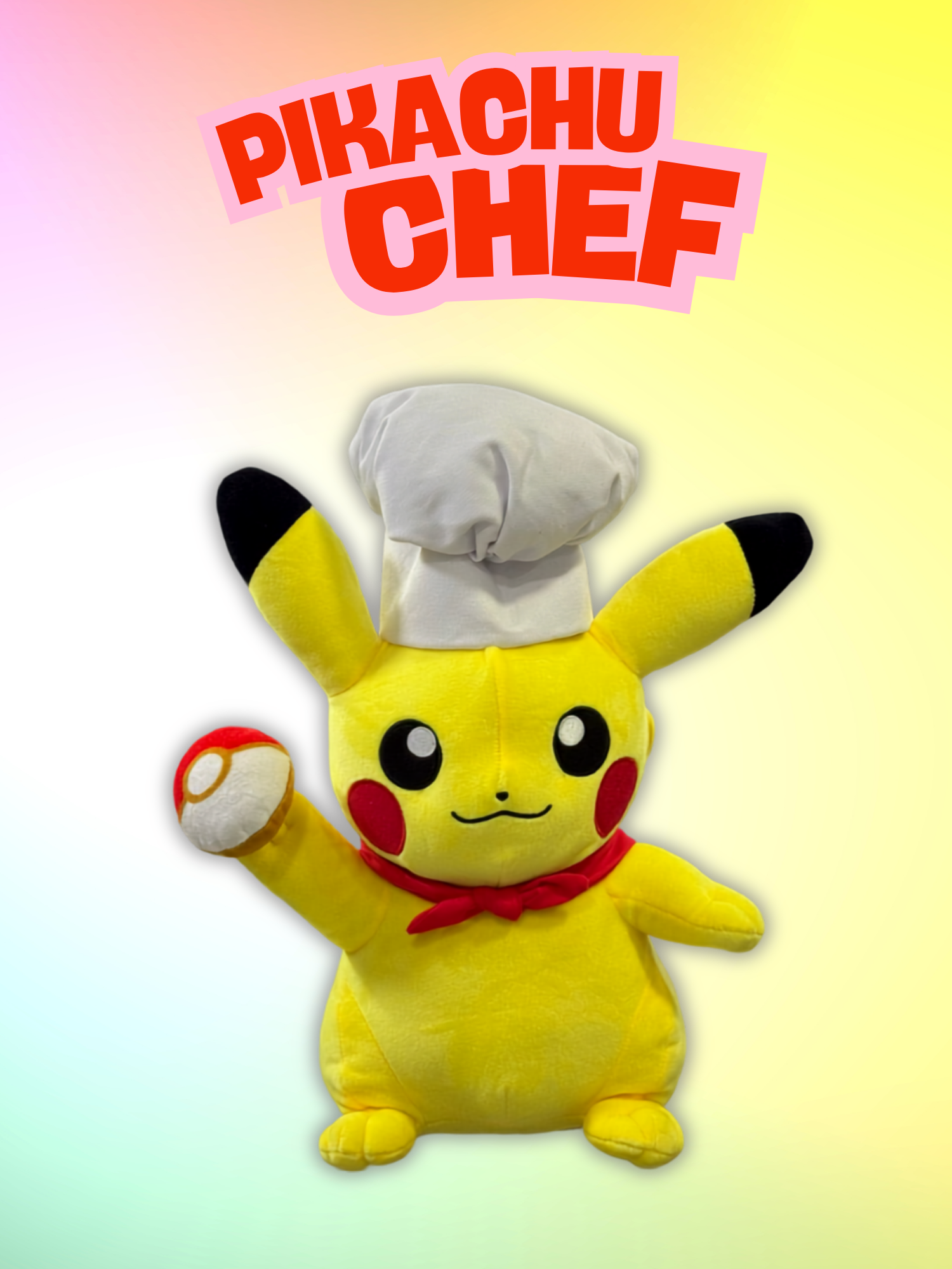 peluche pikachu chef