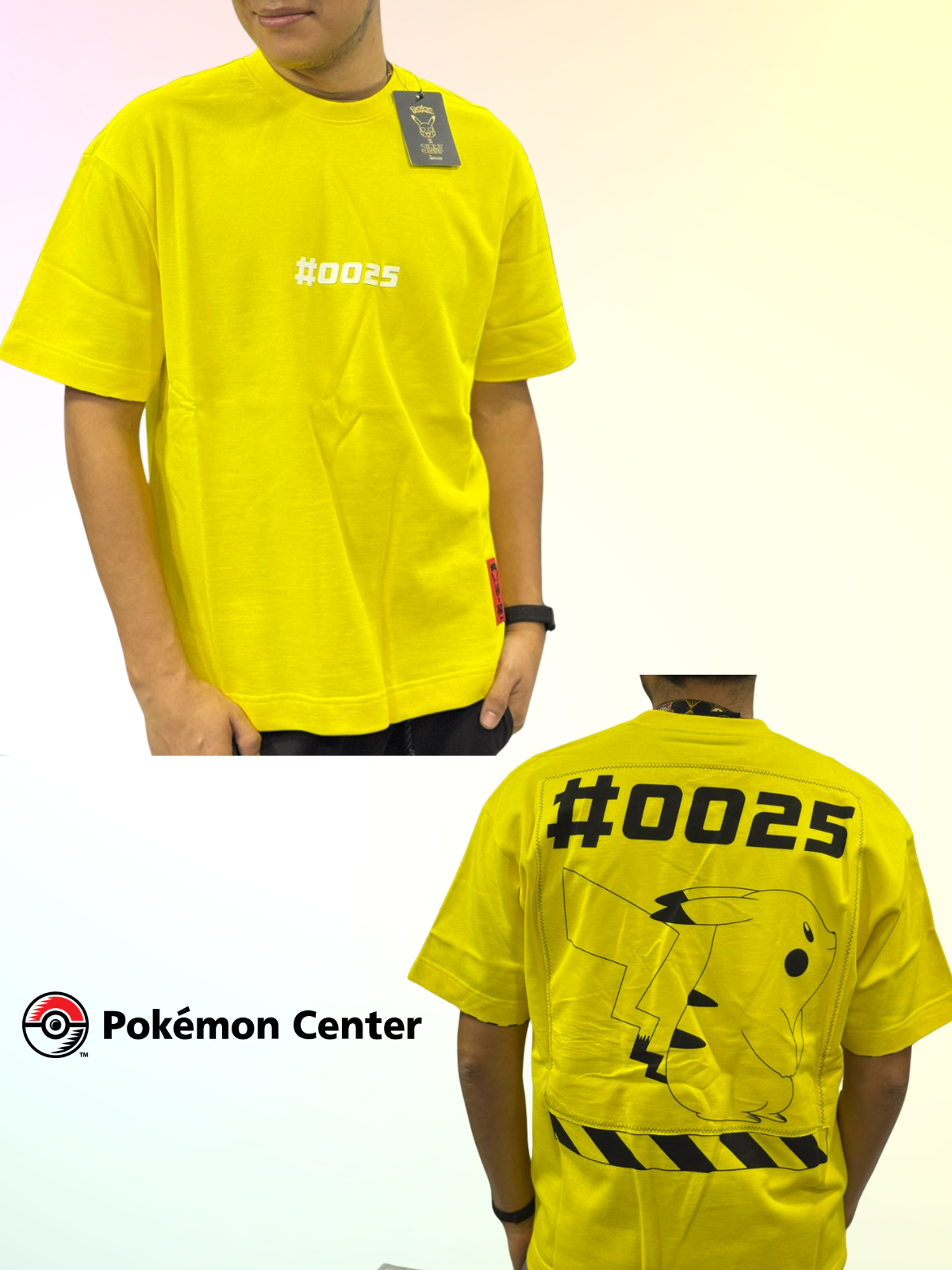 Camiseta pikachu Amarilla TALLA L