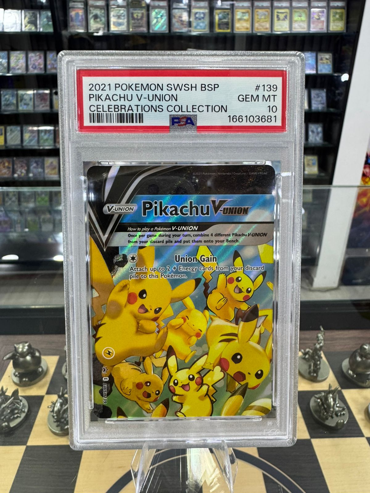 PIKACHU V sword & shield promo GEMN MT 10