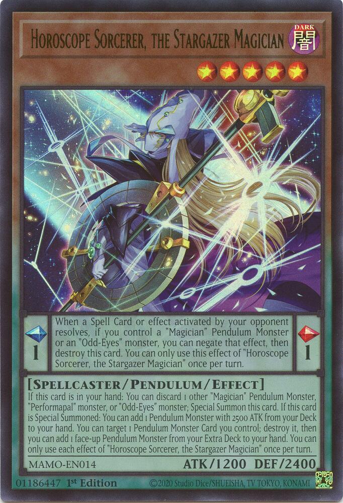 Horoscope Sorcerer, the Stargazer Magician - Magnificent Monsters (MAMO)